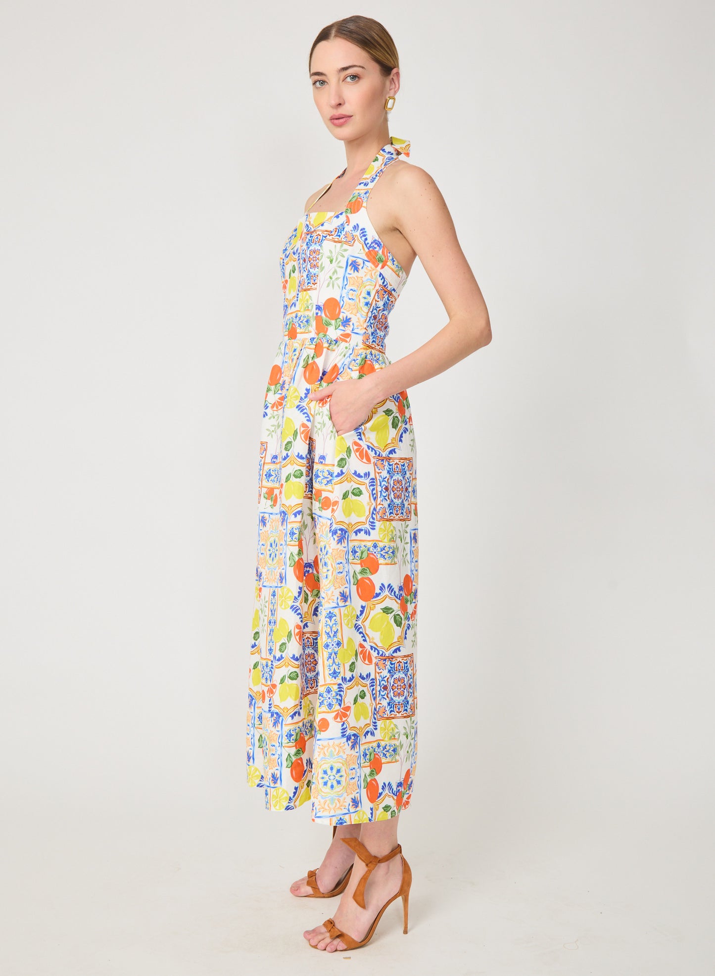 Colby dress in Naples Print