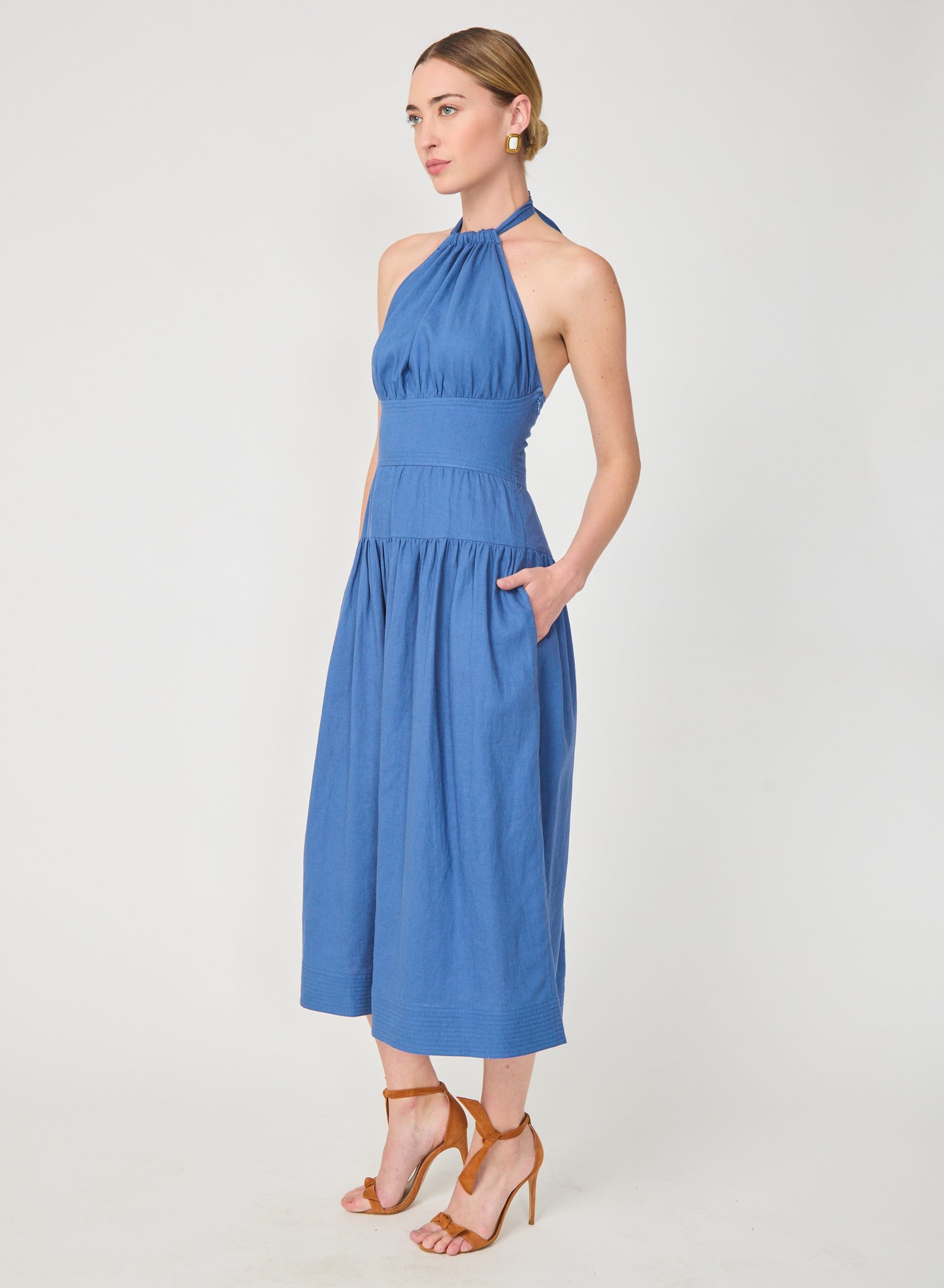 Darien dress in Azure