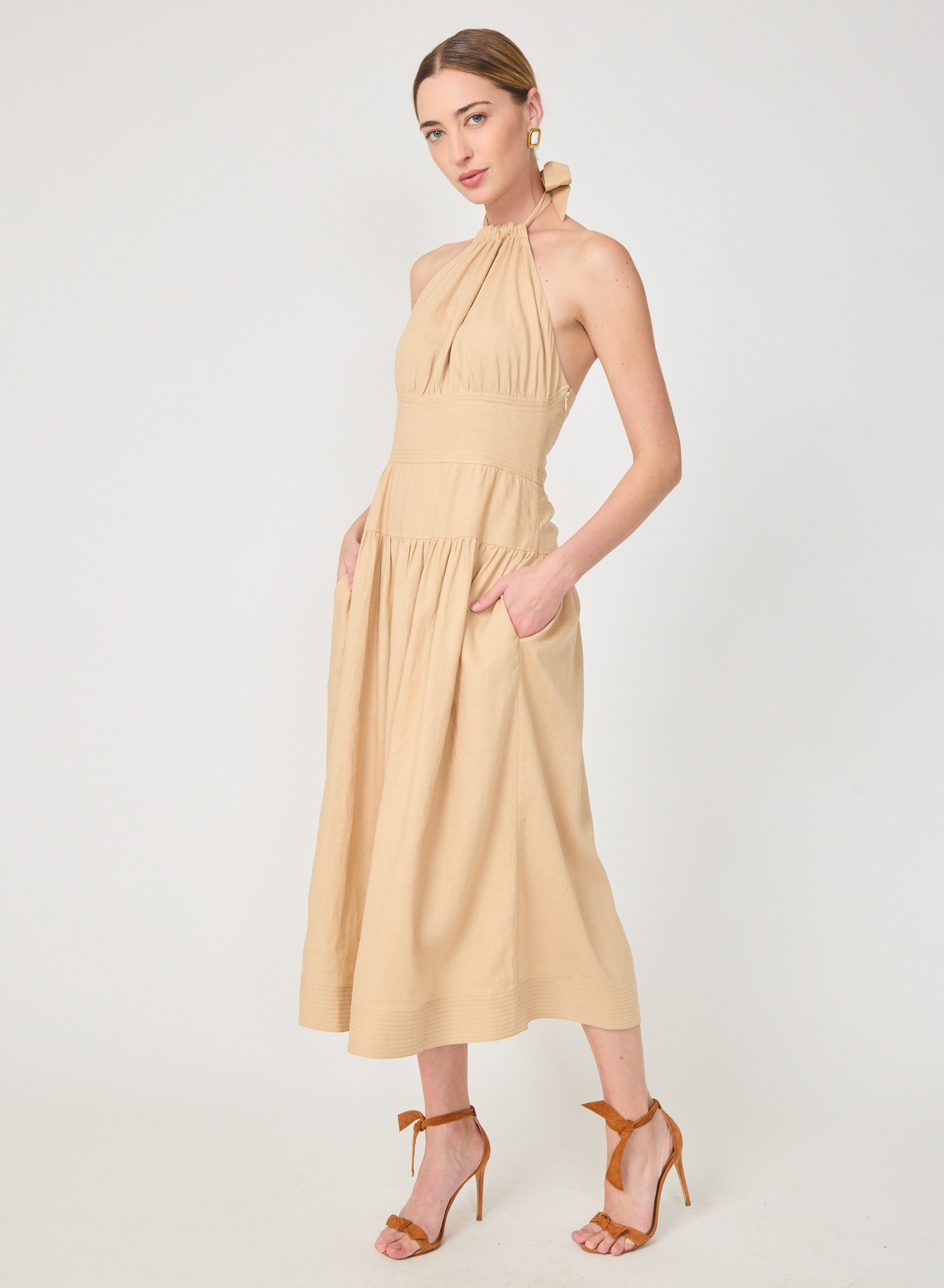 Darien Dress Khaki