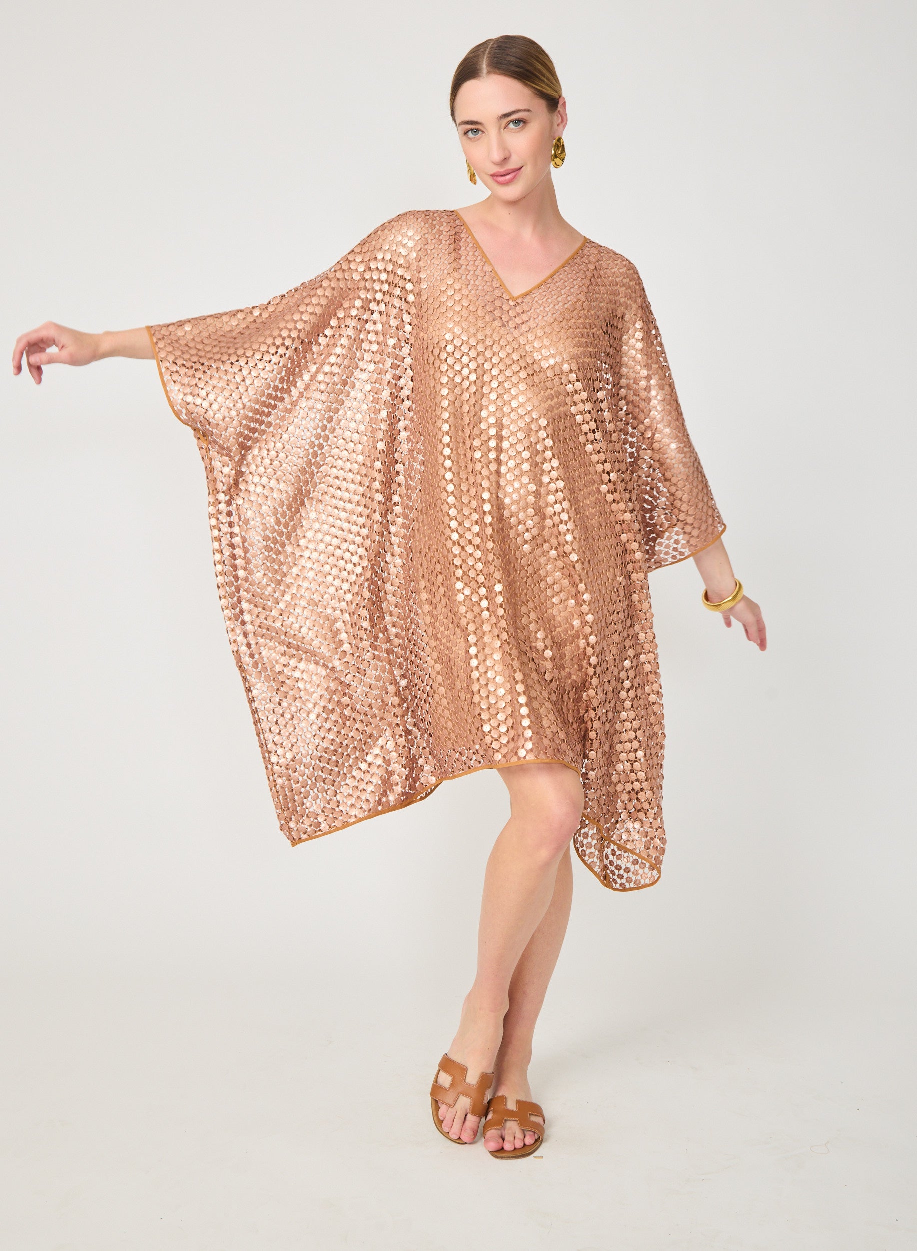Myrle Dress Bronze Sequins