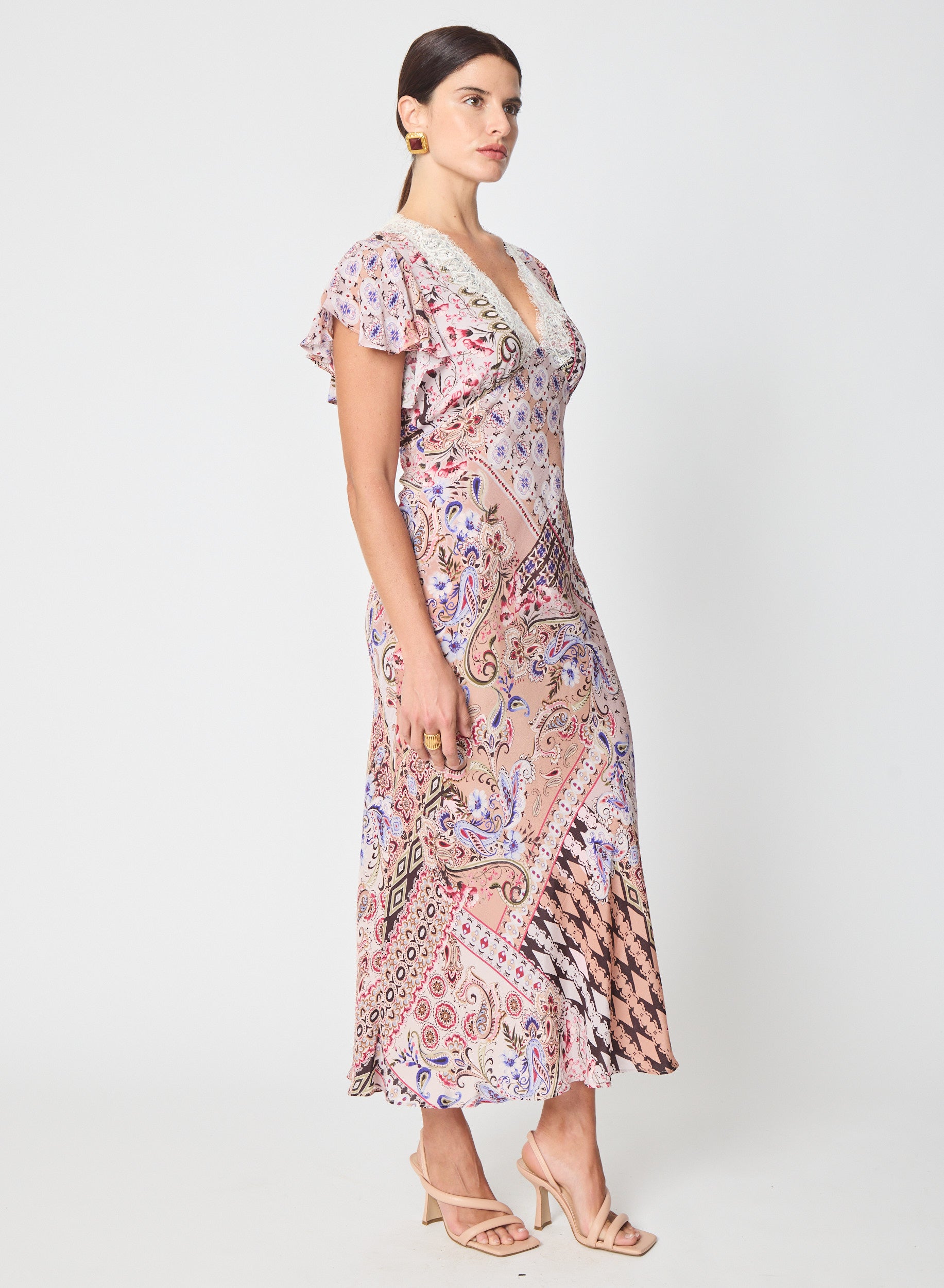 Maris dress in Oxford Print
