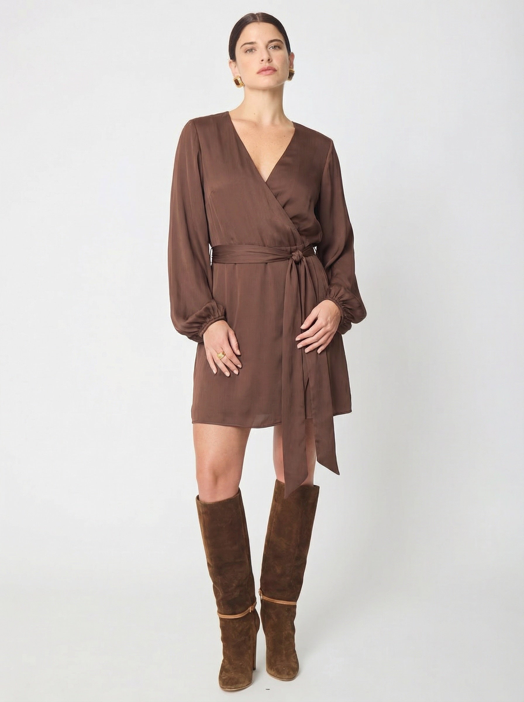 Flora dress in Brown