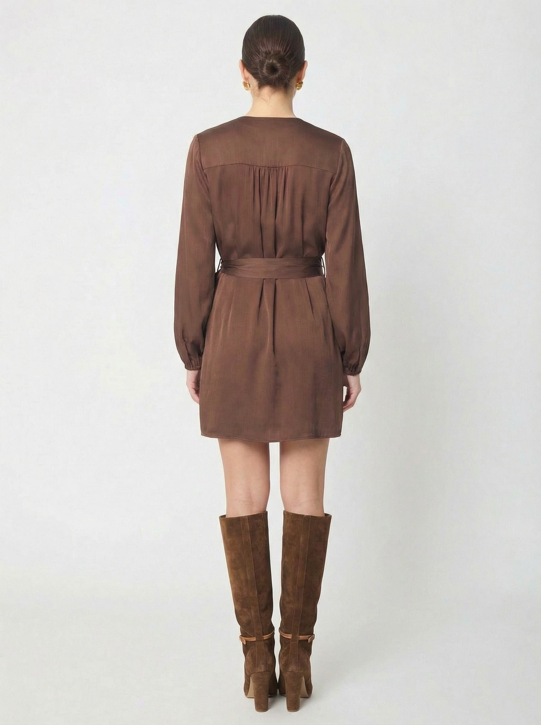 Flora dress in Brown