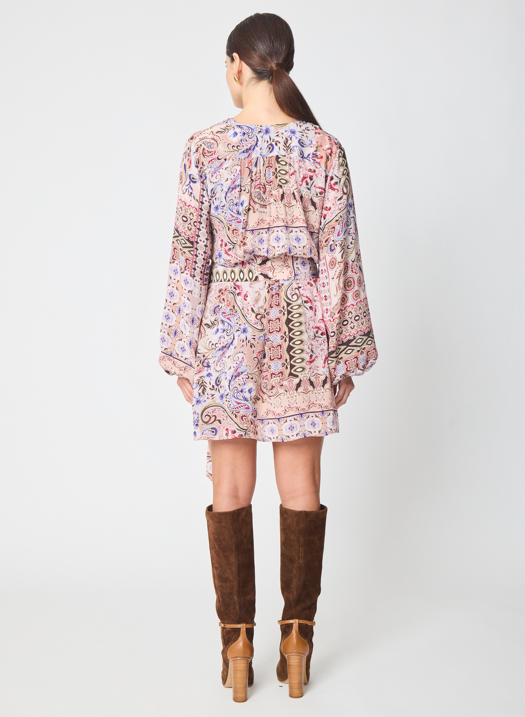 Flora dress in Oxford Print