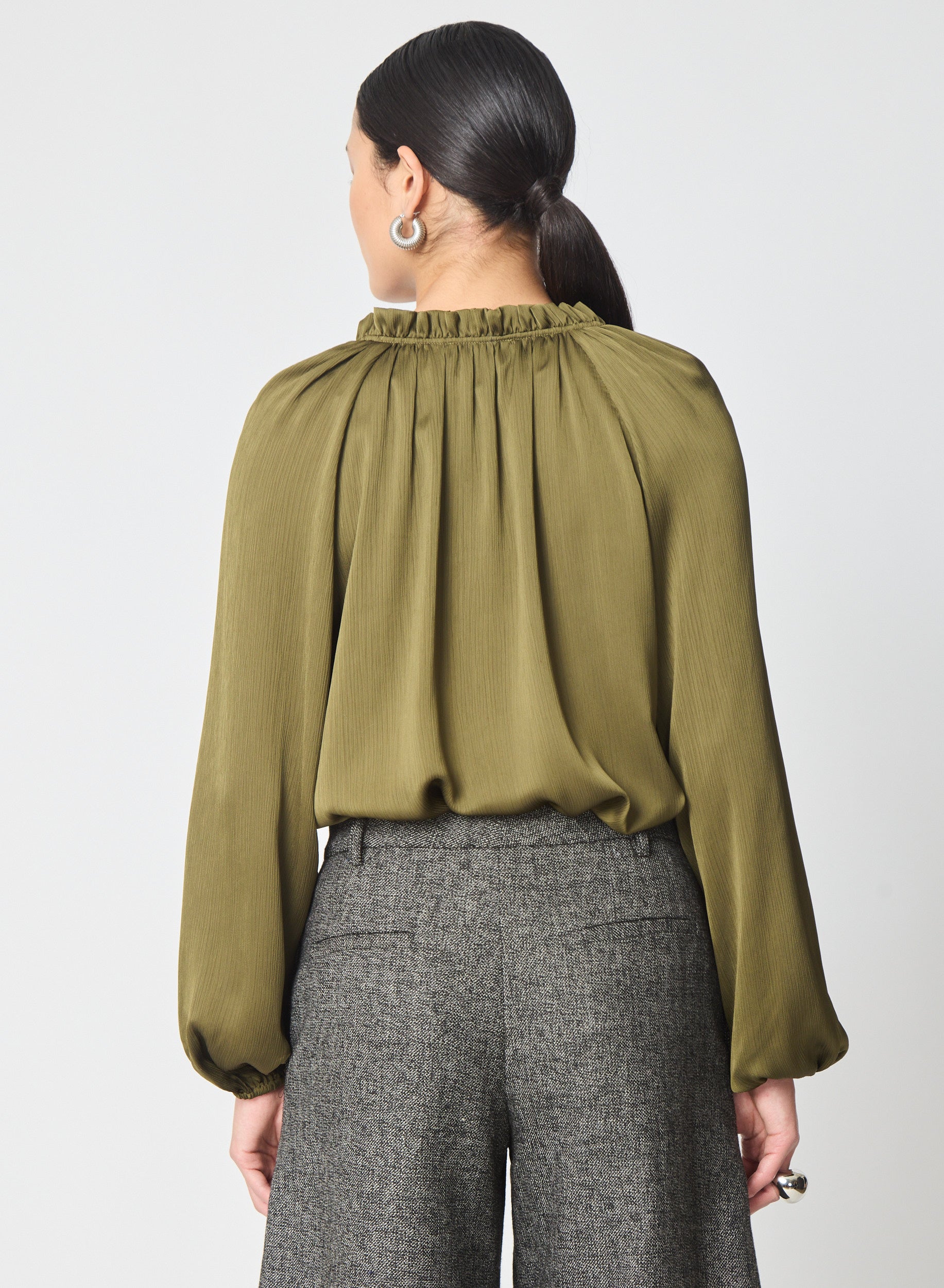 Vera blouse in Forest Green