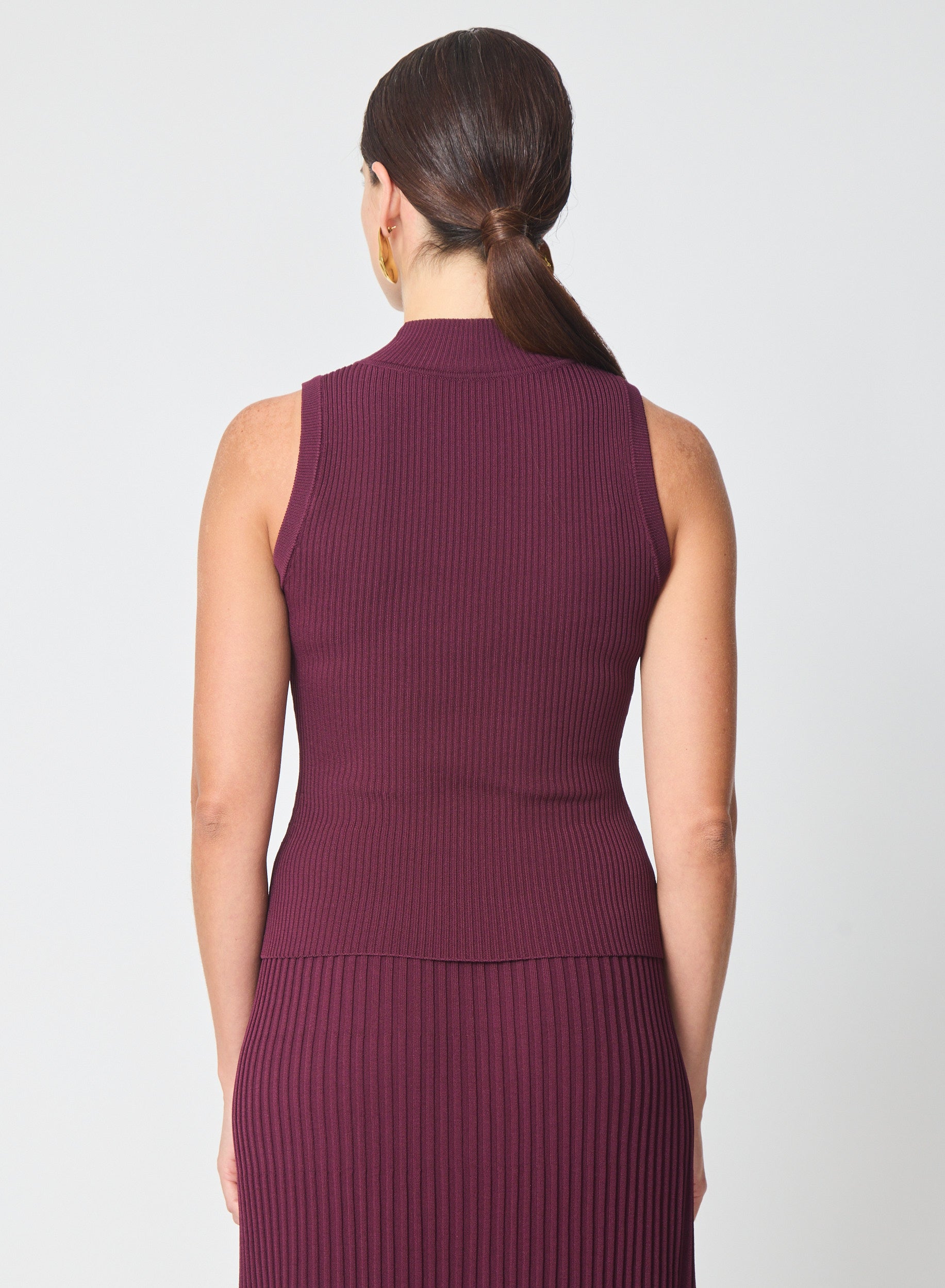 Aren top in Burgundy