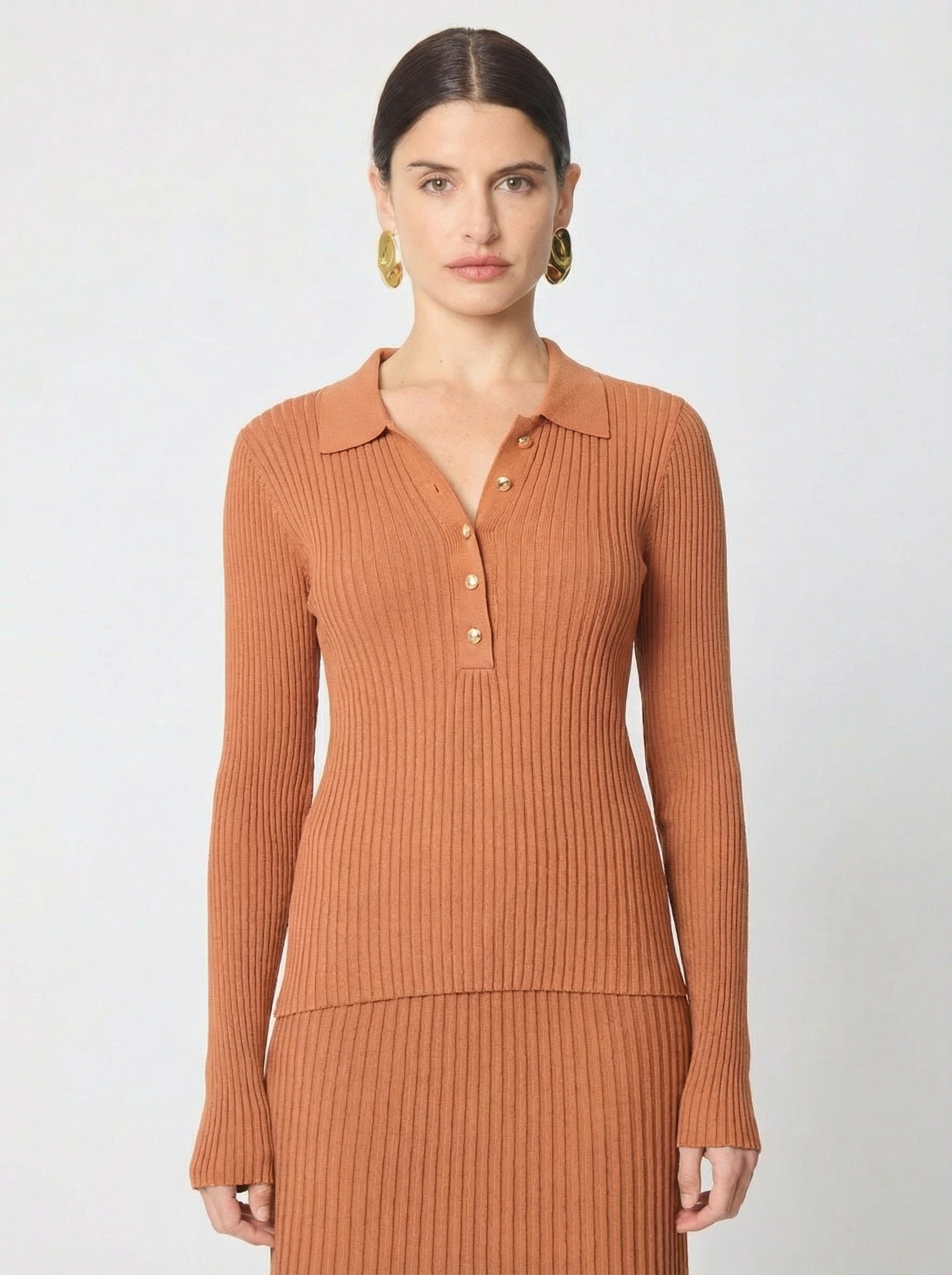 Iris top in Camel